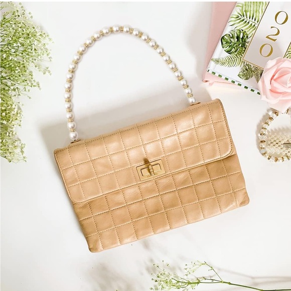 NWOT Faux Pearl Beads Chain Handbag Handle/Strap - Picture 7 of 8